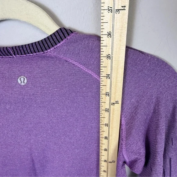 Lululemon Run Swiftly Heathered Regal Plum Top - Picture 3 of 10